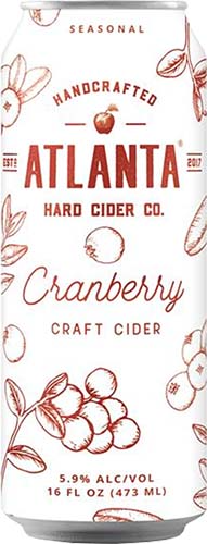 Atl Hard Cider Cranberry