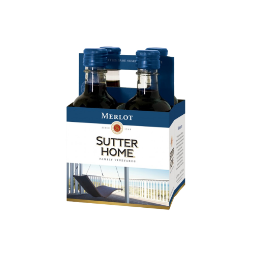 Sutter Home 4pk Merlot 187ml