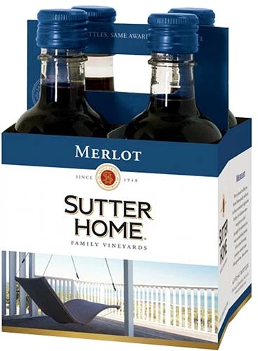 Sutter Home Merlot 4pk 187ml Btl