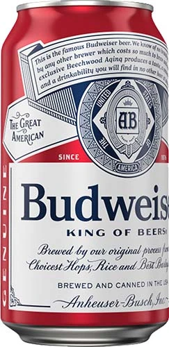 Budweiser 15pk 16oz Alluminum