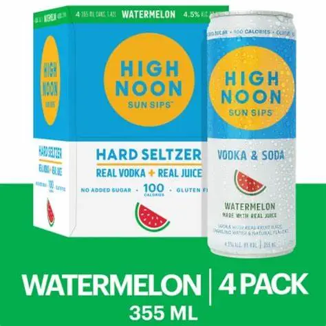 High Noon Watermelon 4pk Ri 12oz Can