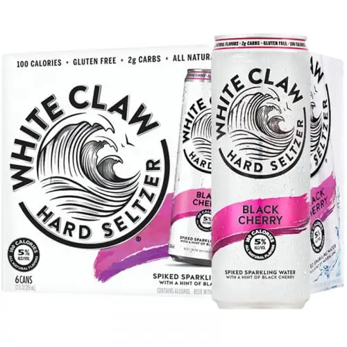 White Claw Blk Ch 6pk Gl Fr Il 12oz Can