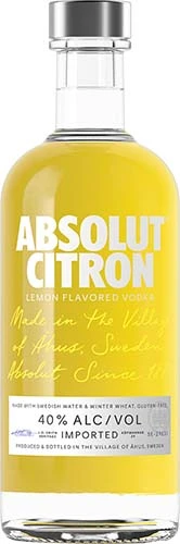 Absolut Citron Flavored Vodka