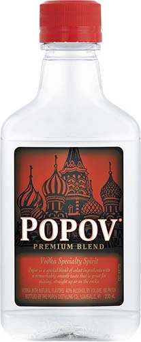 Popov Vodka 80 Proof