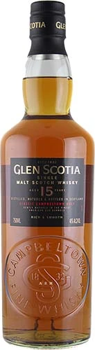 Glen Scotia 15 Year Old Single Malt Scotch Whiskey