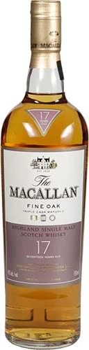 The Macallan 17 Year Old Fine Oak Single Malt Scotch