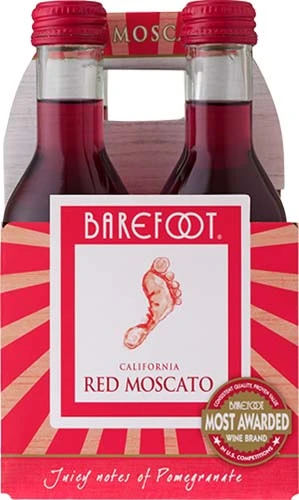 Barefoot Red Moscato 4pk