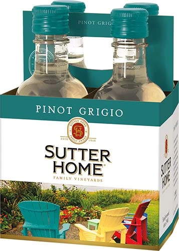 Sutter Home P Grigio 4pk 187ml Btl