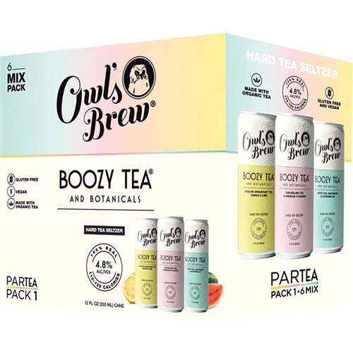 Owl's Par-tea Vty 6pk Cn