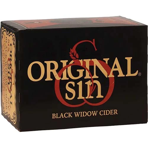 Original Sin Hard Black Widow Cider Cans