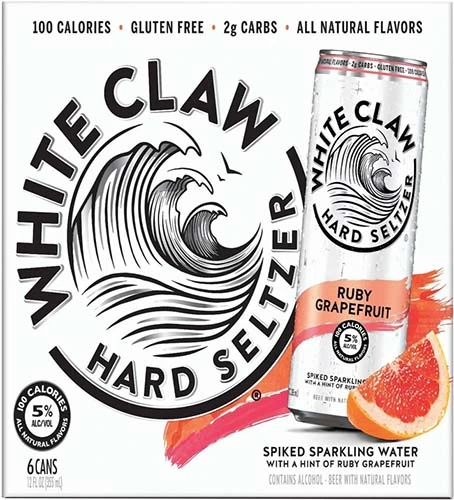 White Claw Ruby Grapefruit 6 Cn