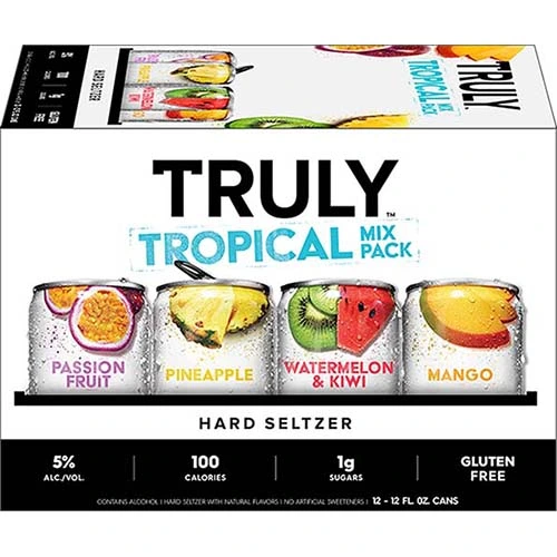 Truly Sparkling Water Trop Mix Pack Can