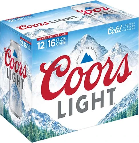 Coors Lt Can  16oz. 12pk Can