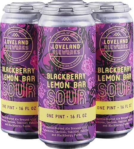 Loveland Aleworks Blackberry Lemon Bar Sour 4pk Can