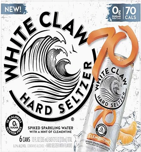 White Claw Clementine 70cal 6pk Cn