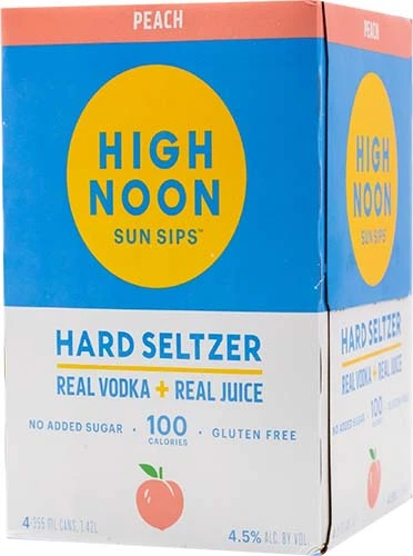 High Noon Peach 4pk