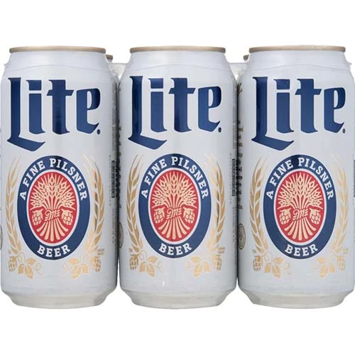 Miller Lite 6 Pack Cans