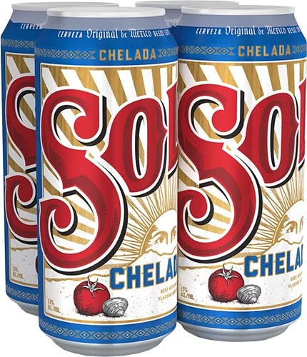 Sol Chelada 4 Cn 16 Oz