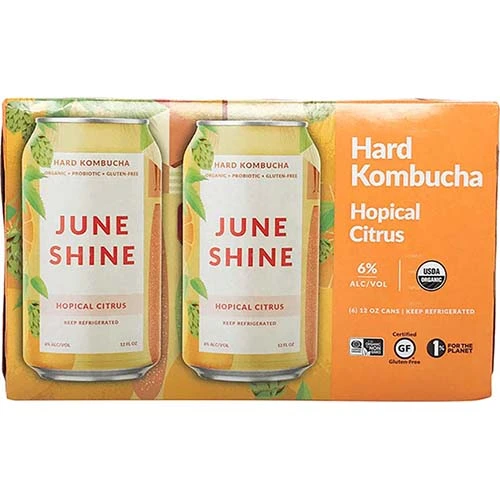 Juneshine Kombucha Hopical Citrus