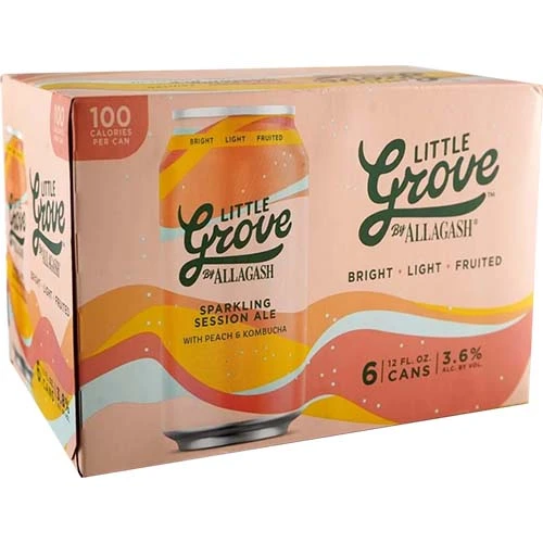 Little Grove Peach Kombucha Session Ale 6pk Cn