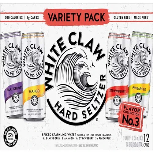 White Claw Vrty #3 12pk Gl Fr Il 12oz Can