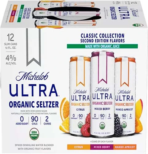 Michelob Ultra Seltzer Vty #2 12pk Cn