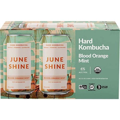 June Shine Blood Orange Mint 6pk Cn