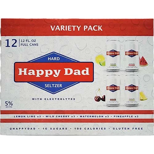 Happy Dad Variety Hard Seltzer 12pk Cn