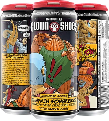 Clown Shoes Pumpkin Sombrero 4pk Cn