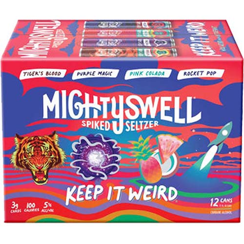  Mighty Swell Keep It Weird Spiked Seltzer Variety 24pk