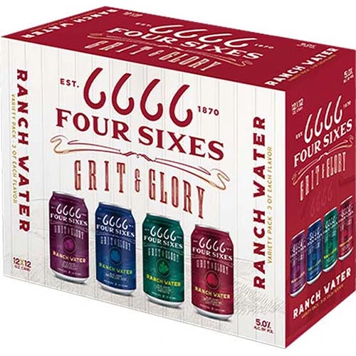 Four Sixes Ranch Water 12pk