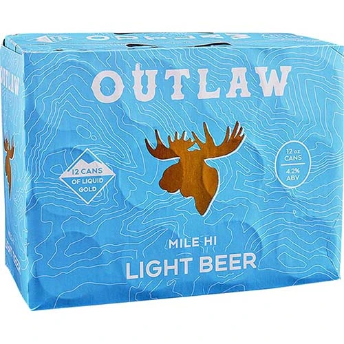 Outlaw Mile Hi Light Beer 12pk