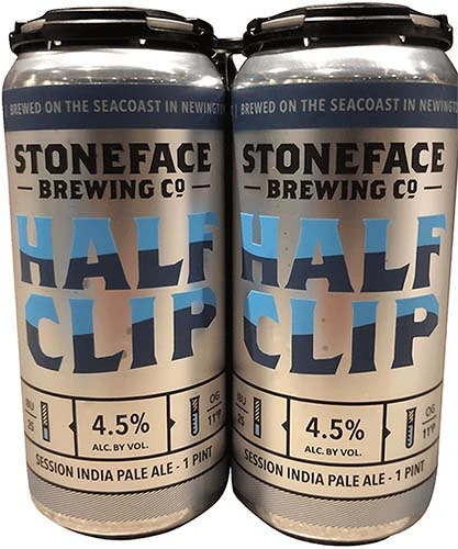 Stoneface Half Clip Ipa 4pk Nh 16oz Can