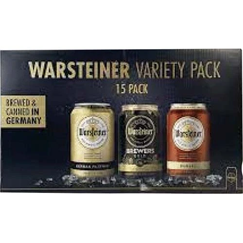 Warsteiner Variety Pack Can 15pk