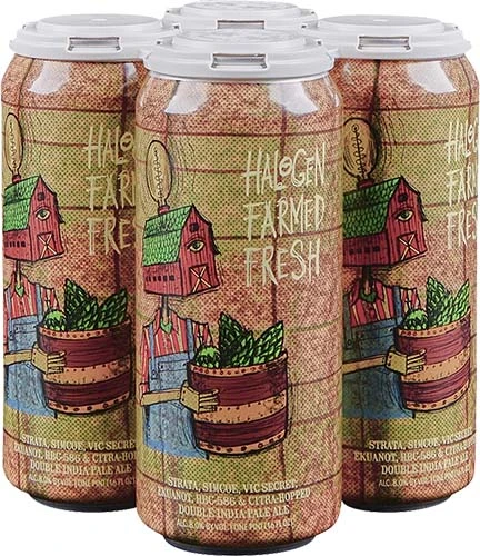 Hop Butcher Halogen Farm Fresh 4pk 16oz Cn