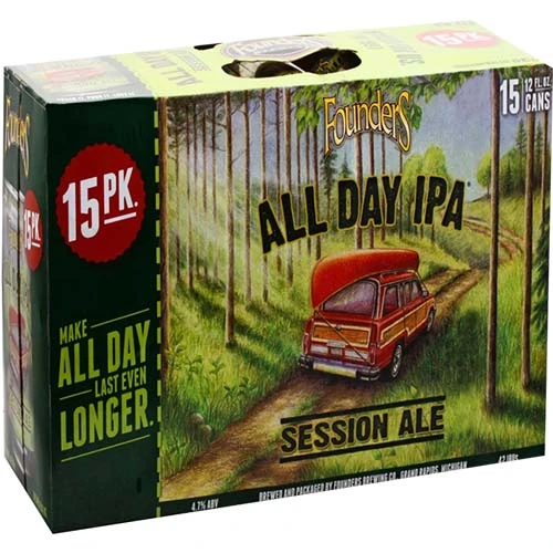 Founders All Day Ipa 15pk Mi 12oz Can