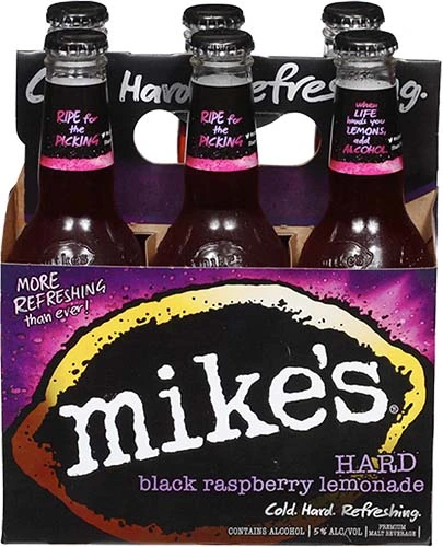 Mikes Raspberry/lemon 6pk 12oz Btl