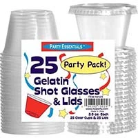 Party Essentials Shot Gelatin With Lid 2.25oz 25ct