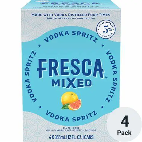 Fresca Mixed Vodka Spritz 4pk Va12oz Can