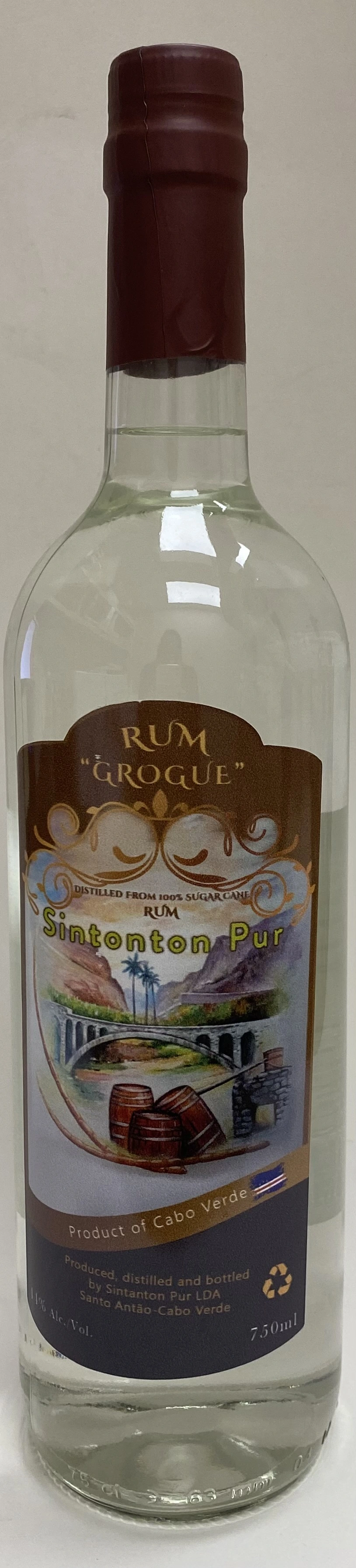 Sintonton Grogue Branca Rum 88 Cape Ver