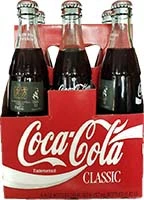 Coke 6pk 8oz  Glass Bottle