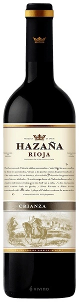 Hazana  Crianza  Rioja  Spain