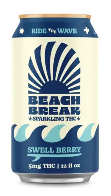 8th Wonder  Beach Break  Swell Berry  Thc Seltzer  12oz  5mg