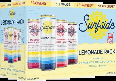 Surfside Lemonade Vodka Variety 8pk