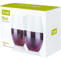 True Brands Plastic Wine Glasses