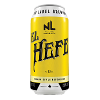 No Label Brewing El Hefe Wheat Cans