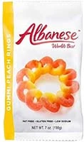 Albanese Gummy Candy Peach Rings