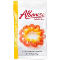 Albanese Gummy Candy Peach Rings
