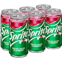 Sprite Winter Spiced Cranberry 6 Pk 7.5