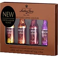 Anthon Berg Coffee Liqueur Bottles 4 Pc Box